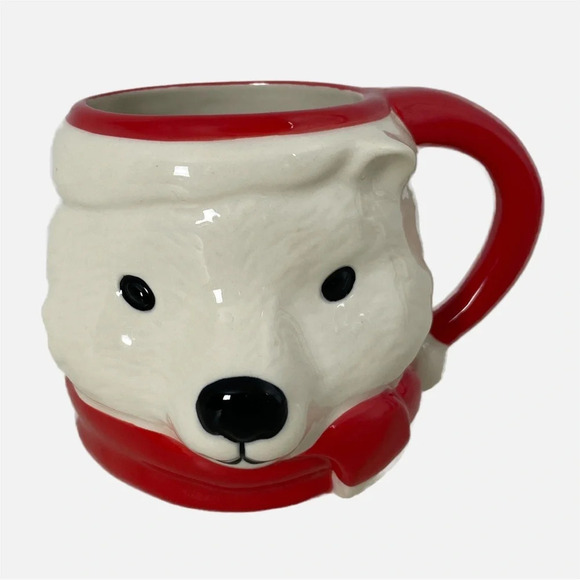 Indigo Mug Christmas Holiday Polar Bear coffee tea hot chocolate 16oz. - Picture 1 of 9